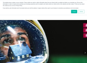 How adverteaser.com looks like on a tablet such as an iPad.