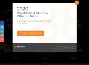 How advertisinganalyticsllc.com looks like on a tablet such as an iPad.