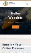 How advisorlaunchpad.com looks like on a mobile device such as an iPhone.