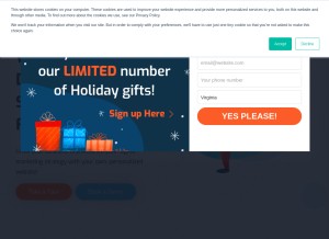 How advisorwebsites.com looks like on a tablet such as an iPad.