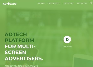 How advocado.media looks like on a tablet such as an iPad.