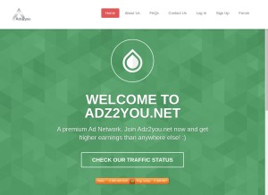 How adz2you.net looks like on a tablet such as an iPad.