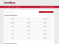 Desktop screenshot for centralmenus.com