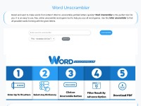 Desktop screenshot for easywordunscrambler.com