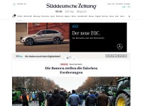 Desktop screenshot for sz.de