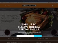 Desktop screenshot for lecreuset.com