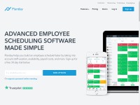 Desktop screenshot for planday.com