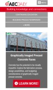 How aecdaily.com looks like on a mobile device such as an iPhone.