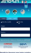 How aeromar.mx looks like on a mobile device such as an iPhone.