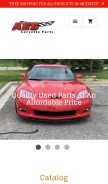 How aescorvetteparts.com looks like on a mobile device such as an iPhone.