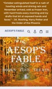 How aesopsfable.com looks like on a mobile device such as an iPhone.