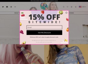 How aesthentials.com looks like on a tablet such as an iPad.