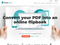 Desktop screenshot for paperturn.com