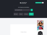 Desktop screenshot for etempmail.net