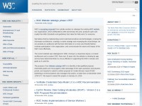 Desktop screenshot for w3.org