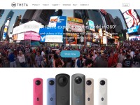 Desktop screenshot for theta360.com