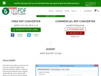 Desktop screenshot for dopdf.com