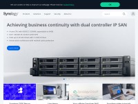 Desktop screenshot for synology.com