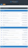 How affiliatepit.com looks like on a mobile device such as an iPhone.