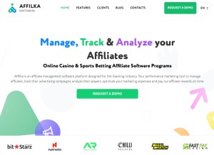 How affilka.com looks like on a tablet such as an iPad.