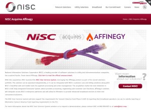 How affinegy.com looks like on a tablet such as an iPad.