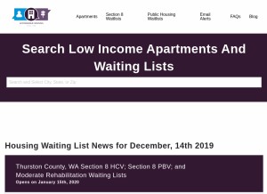 How affordablehousingonline.com looks like on a tablet such as an iPad.