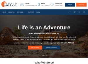 How affordablepowerplan.com looks like on a tablet such as an iPad.