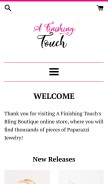 How afinishingtouchjewelry.com looks like on a mobile device such as an iPhone.