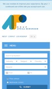 How africa-newsroom.com looks like on a mobile device such as an iPhone.