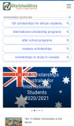 How afterschoolafrica.com looks like on a mobile device such as an iPhone.