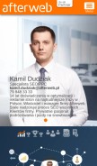 How afterweb.pl looks like on a mobile device such as an iPhone.