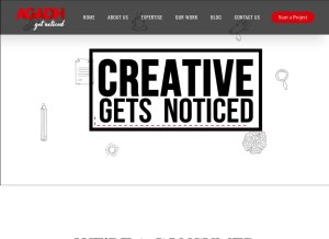 How agadh.design looks like on a tablet such as an iPad.