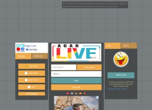 How agar.live looks like on a tablet such as an iPad.