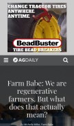 How agdaily.com looks like on a mobile device such as an iPhone.