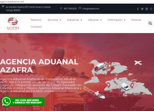 How agenciaaduanal.net looks like on a tablet such as an iPad.