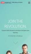 How agencyrevolution.com looks like on a mobile device such as an iPhone.
