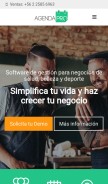 How agendapro.com looks like on a mobile device such as an iPhone.