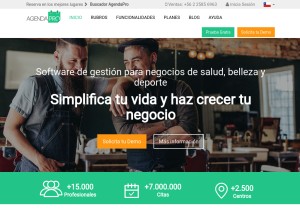 How agendapro.com looks like on a tablet such as an iPad.