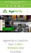 How ageverify.co looks like on a mobile device such as an iPhone.