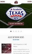How aggienetwork.com looks like on a mobile device such as an iPhone.