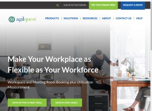 How agilquest.com looks like on a tablet such as an iPad.