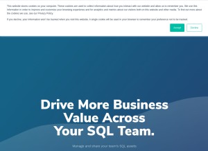 How aginity.com looks like on a tablet such as an iPad.