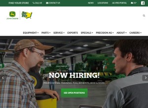 How agprocompanies.com looks like on a tablet such as an iPad.