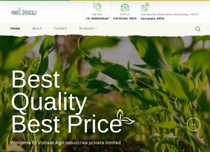 How agrisource.co.in looks like on a tablet such as an iPad.