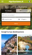 How agriturismo.it looks like on a mobile device such as an iPhone.