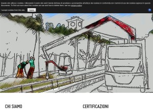 How agriverdesa.it looks like on a tablet such as an iPad.