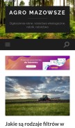 How agro.mazowsze.pl looks like on a mobile device such as an iPhone.