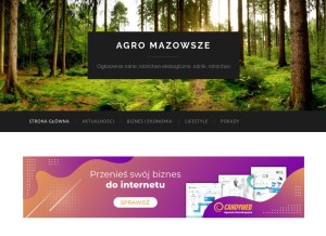 How agro.mazowsze.pl looks like on a tablet such as an iPad.