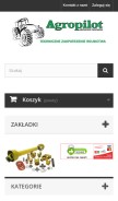 How agropilot.com.pl looks like on a mobile device such as an iPhone.