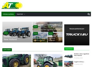How agrotechnikasc.pl looks like on a tablet such as an iPad.